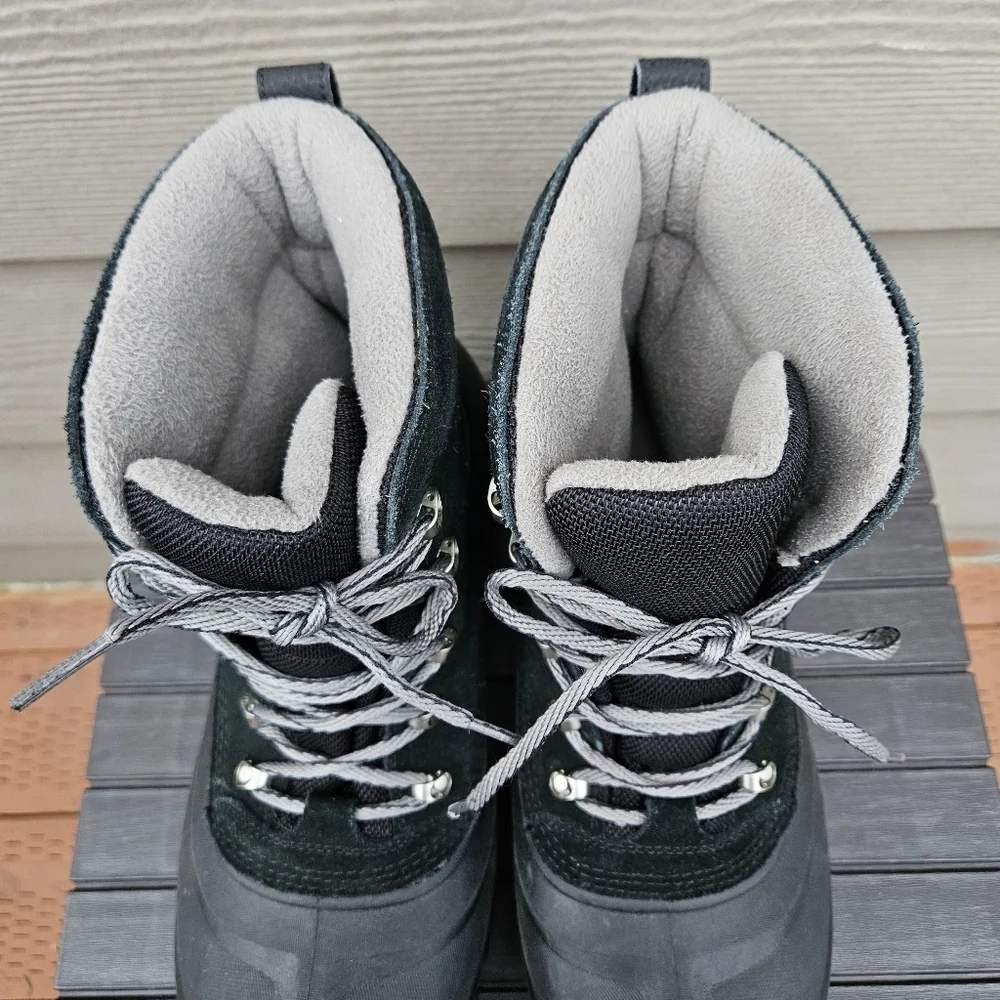 Sorel Men's Buxton Lace Up Waterproof Boots Black Quarry Snow Warm Size 10.5